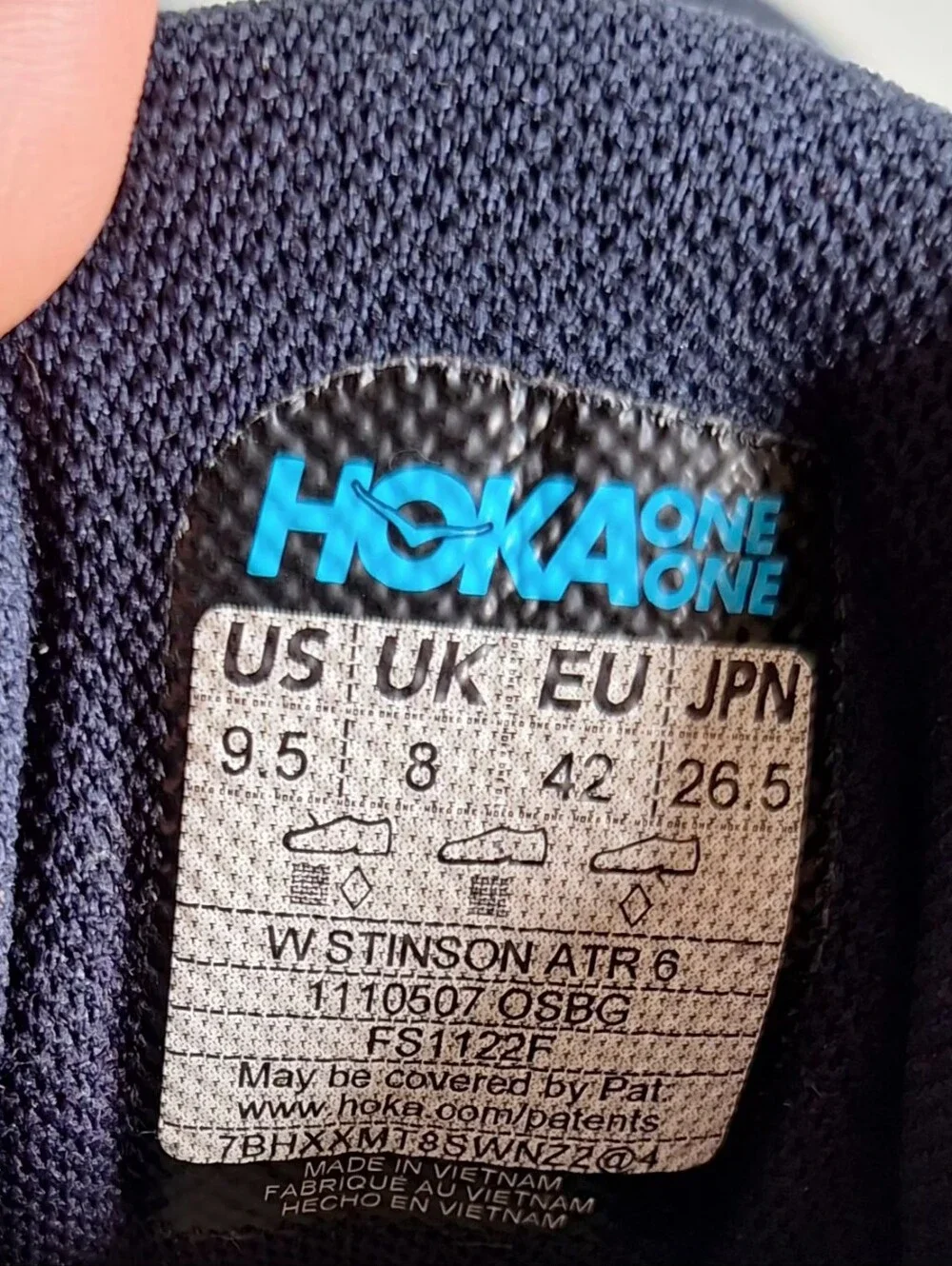 Hoka  Stinson ATR 6 Women' Outer Space / Blue Glass Size 9.5